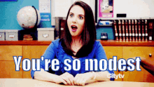 Modest GIF - Modest You Are So Modest Shocked GIFs