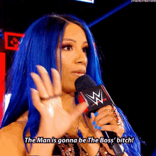 Sasha Banks The Man Is Gonna Be The Boss Bitch GIF