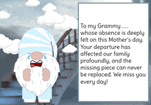 Gnome Mother'S Day In Heaven GIF - Gnome Mother'S Day In Heaven Missing You Grandmother GIFs