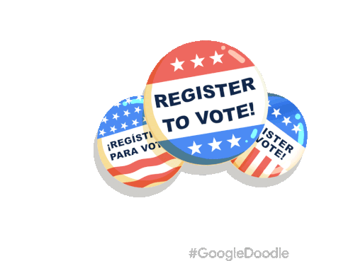 Register To Vote Vote Sticker - Register To Vote Vote Registrate Para Votar Stickers