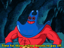 Spongebob Man Ray GIF - Spongebob Man Ray Time For Those Acting Lessons To Pay Off GIFs