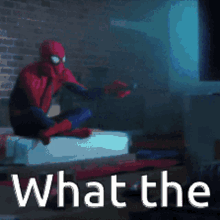 What The Spiderman GIF - What The Spiderman Watching Tv GIFs