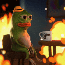 this is fine this is fine meme this is fine dog this is fine pepe pepe the frog