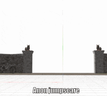 anon jumpscare is written on the bottom of a picture of a girl
