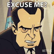Excuse Me President Richard Nixon GIF - Excuse Me President Richard Nixon Agent Elvis GIFs