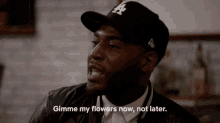 Gimme My Flowers Now Not Later GIF - Gimme My Flowers Now Not Later Spoil GIFs