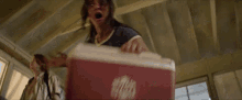 The Package Becky Abelar GIF - The Package Becky Abelar Scared GIFs