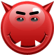 Smiley Devil Sticker - Smiley Devil Evil Smile Stickers