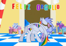 Este Unicornio Está Listo Para La Fiesta GIF - Feliz Orgullo Orgullo Gay Unicornio GIFs