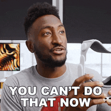 You Can'T Do That Now Marques Brownlee GIF - You Can'T Do That Now Marques Brownlee It'S Impossible To Do That Now GIFs