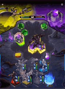 a screenshot of a video game with phases and stun tower