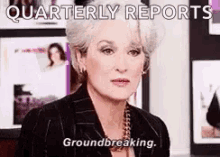 Meryl Streep Groundbreaking GIF - Meryl Streep Groundbreaking Devil Wears Prada GIFs