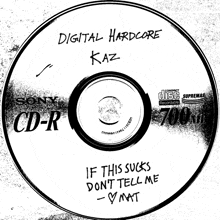 a cd that says digital hardcore kaz on the front