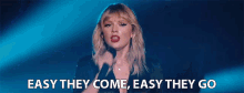 Easy They Come Easy They Go Taylor Swift GIF - Easy They Come Easy They Go Taylor Swift City Of Lover GIFs
