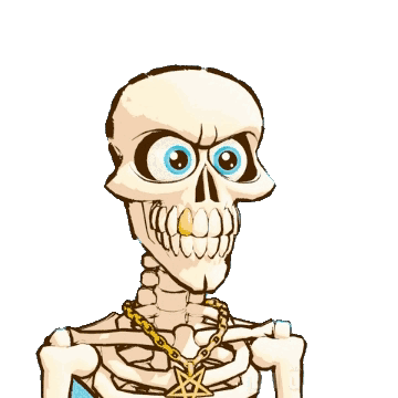 skeleton cartoon