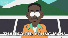 Thank You Young Man Will Smith GIF - Thank You Young Man Will Smith South Park GIFs