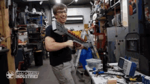 Electric Coil Gun Showing Off GIF - Electric Coil Gun Showing Off Smiling GIFs