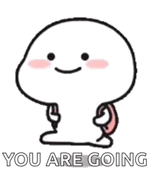 a cartoon character is holding a pillow and smiling .