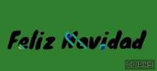 a green background with feliz navidad on it