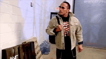 The Rock Staring Contest GIF