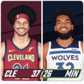 Cleveland Cavaliers (37) Vs. Minnesota Timberwolves (26) First-second Period Break GIF - Nba Basketball Nba 2021 GIFs