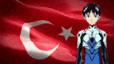 Turkish Shinji Turkey Flag GIF - Turkish Shinji Turkey Flag Shinji Ikari GIFs
