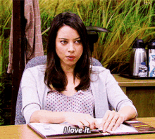 Parks And Rec April Ludge GIF - Parks And Rec April Ludge I Love It GIFs
