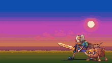 a pixel art illustration of finn and jake