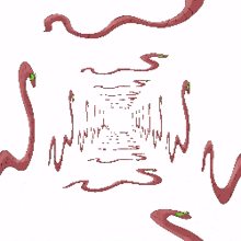 a drawing of a snake with the letter s on its head