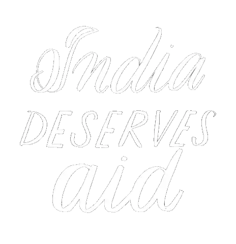 India Deserves Aid India Sticker - India Deserves Aid India Help India Stickers