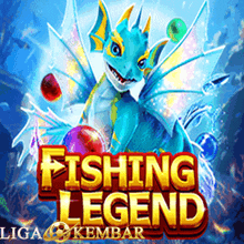 a fishing legend logo with a dragon and balls