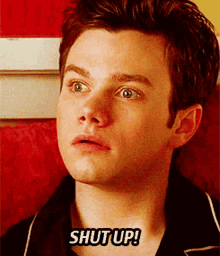 Glee Kurt Hummel GIF - Glee Kurt Hummel Shut Up GIFs