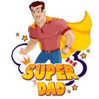Super Dad Abhimanyu Sticker - Super Dad Abhimanyu Mighty Little Bheem Stickers