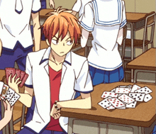 Playing Cards Deal Me In GIF - Playing Cards Deal Me In Kyo Sohma GIFs