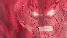 a red lightning bolt is coming out of a cartoon character 's mouth .