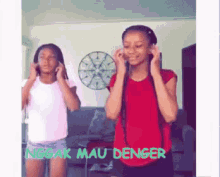 Nggak Mau Denger GIF - Dont Wanna Hear Challenge No No Nox Nayah Challenge Joget GIFs