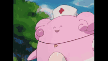 blissey nurse joy blissey pokemon excited phoibee
