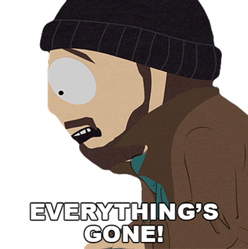 Everythings Gone Gerald Broflovski Sticker - Everythings Gone Gerald Broflovski South Park Stickers
