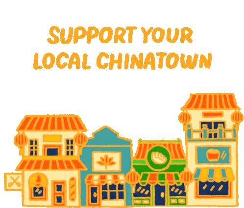 Support Your Local Chinatown China Sticker - Support Your Local Chinatown China Chinatown Stickers
