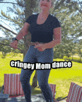 Jen Jen Campbell GIF - Jen Jen Campbell Cringey Mom Dance GIFs