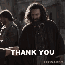 Thank You Leonardo Da Vinci GIF - Thank You Leonardo Da Vinci Aidan Turner GIFs