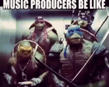 Music Producers Be Like... GIF - Music Tmnt Elevator GIFs