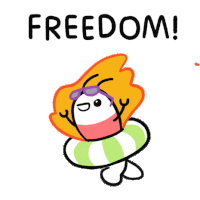Shrimp Freedom Sticker