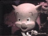 a cartoon pig with wpix archives on the bottom right