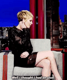 Jennifer Lawrence Thought I Had An Ulcer GIF - Jennifer Lawrence Thought I Had An Ulcer The Mocking Jay GIFs