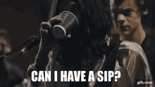 Harry Styles Can I Have A Sip GIF - Harry Styles Can I Have A Sip Drink GIFs