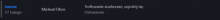 a blurred image of a black background with the words michael pilon