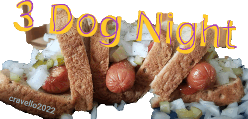 3dog Night Hotdogs Sticker - 3dog Night Hotdogs Wieners Stickers