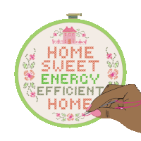 Home Sweet Energy Efficient Home Home Sweet Home Sticker - Home Sweet Energy Efficient Home Home Sweet Home Clean Energy Stickers