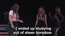 I Ended Up Studying Out Of Sheer Boredom Eww GIF - I Ended Up Studying Out Of Sheer Boredom Eww Cheerleader GIFs